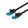 LOGON TCU55U050BL Cat5e U/UTP tinklo jungiamasis kabelis, 5 m, juodas