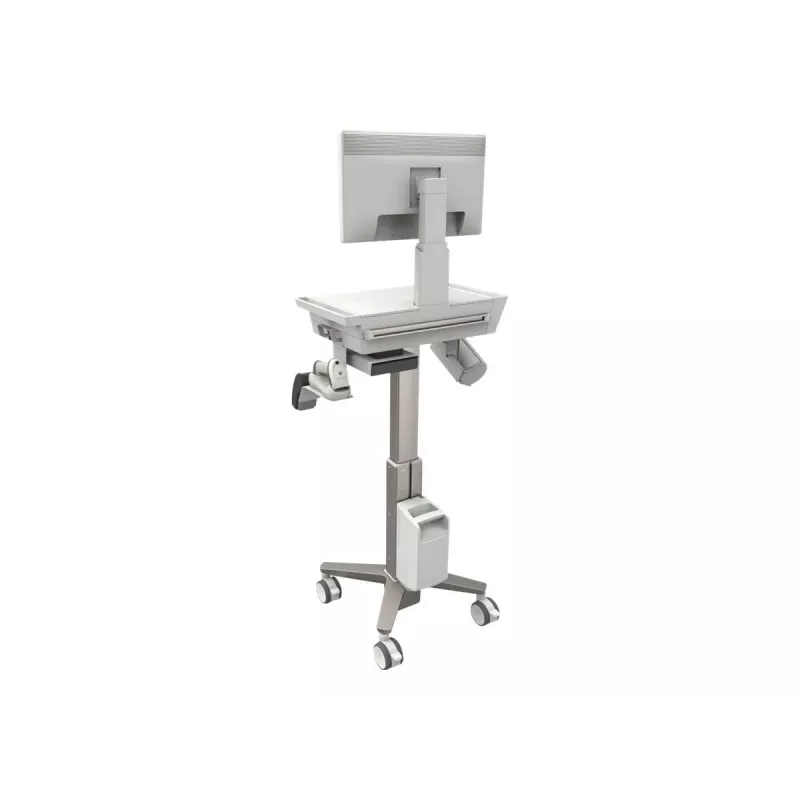 Multimedijos vežimėlis Ergotron CareFit Slim 2.0 pilkai baltas, aliuminis, plastikas, plienas