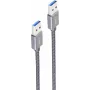 USB laidas ShiverPeaks BS13-37020 1m USB 3.2 Gen 2 pilka