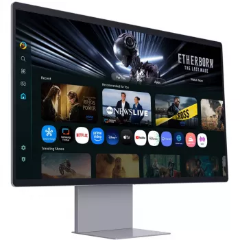 Samsung M90SF monitorius 81,3 cm (32 col.) 3840 x 2160 pikselių 4K Ultra HD OLED sidabrinis