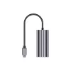 USB-C į RJ45 adapteris Unitek U1343AGY01 — 5 Gbps Ethernet, USB-C (kištukas) į RJ45 (lizdas), pilka, 0,15 m laidas