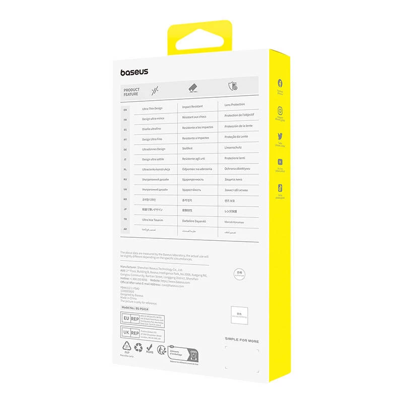 Dėklas telefonui Baseus OS-Lucent Series iPhone 15 Plus, skaidrus, plonas, permatomas apsauginis