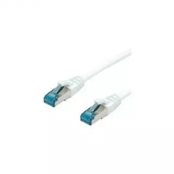 VALUE - Patch-Cable - RJ-45 (M) iki RJ-45 (M) - 1,5 m - SFTP, PiMF - CAT 6a - Halogen-Free, Moulded, Snagless, Stranded - Baltas (21.99.1996)