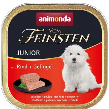 Šlapias šunų ėdalas animonda Vom Feinsten Junior Beef & Poultry 150 g