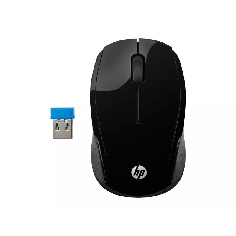 HP Wireless Mouse 200, ambidekstrinė, optinė, RF belaidė, 1000 DPI, juoda
