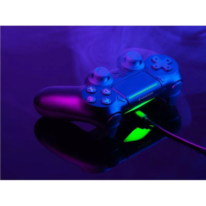 Laidinis žaidimų pultas TRACER SHOGUN PRO Black — 16 mygtukų, analoginis/digitalinis, 1,5 m kabelis, vibracija, PC/PS4/PS3