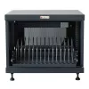 Stovo lentyna TECHLY 367652 kabelių tvarkytuvas su 3M lipniu montavimu, plienas, 550×550×410 mm, juoda