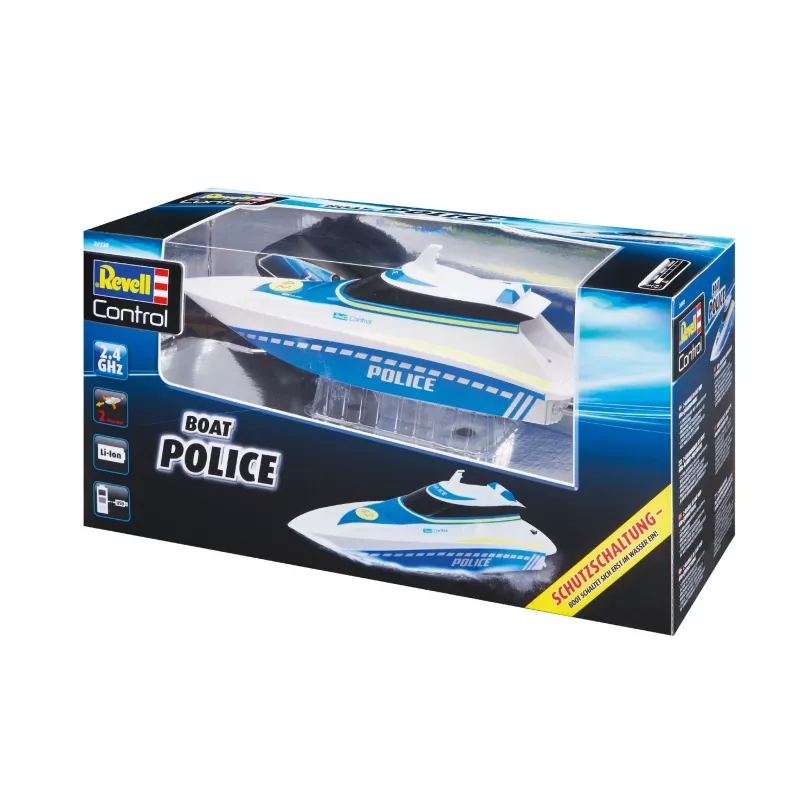 Revell Control Waterpolice RC Pradedančiųjų Motorlaivis 100% RtR 350 mm (24138)