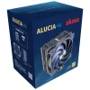 Oro aušintuvas Akasa Alucia H4 12 cm juodas mėlynas hidrodinaminis guolis