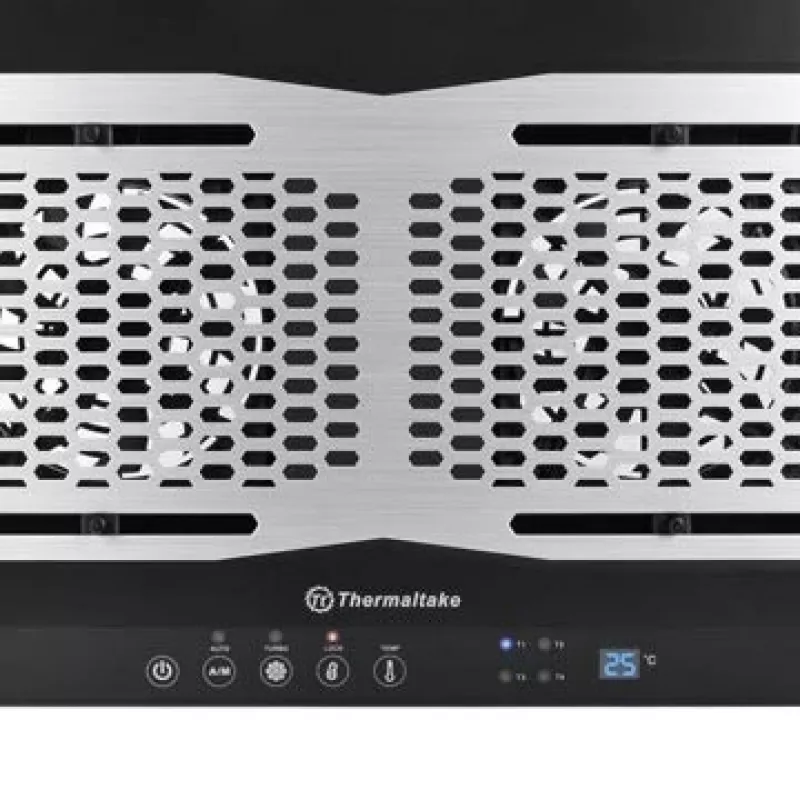 Thermaltake Massive TM nešiojamojo kompiuterio aušinimo padas, 2 x 120 mm ventiliatoriai, CL-N002-PL12BL-A