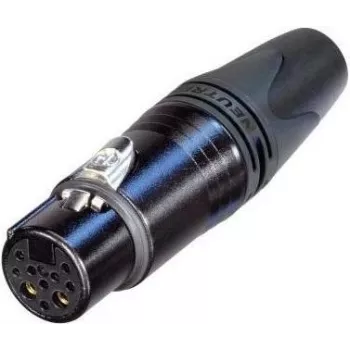 Neutrik NC10FXX-14-B Kištukinis XLR Jungtis Juoda (NC10FXX-14-B)