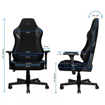 Nitro Concepts X1000 apmuštas sėdynė ir atlošas