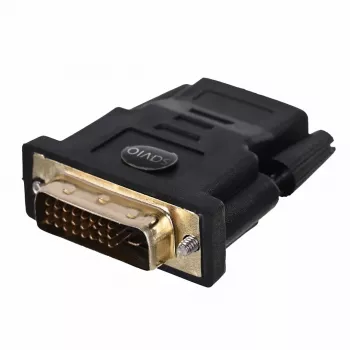 Savio CL-21 HDMI-DVI adapteris, moteriška jungtis / moteriška jungtis, juodas