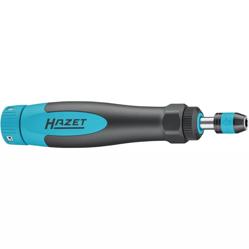 HAZET 6004CT-12 sukimo momentinis atsuktuvas (juodas/mėlynas, 0,2–1,2 Nm, 1/4 colio antgalio laikiklis, apvali rankena)