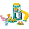 LEGO kaladėlių rinkinys 11201 Žaidimų aikštelės nuotykiai su Blue ir Chloe – minifigūrėlės, žaidimo scena