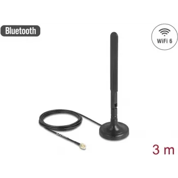 Ominikryptinė tinklo antena DELOCK 10039 RP-SMA vyriška 3 dBi 5,15–5,85 GHz