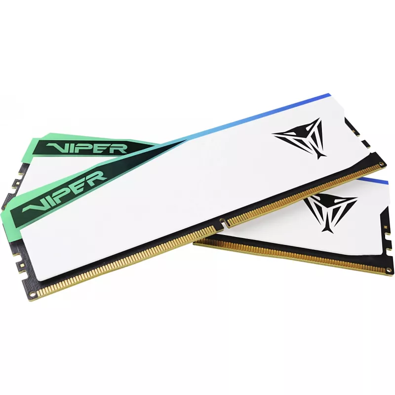 Patriot Viper Elite 5 RGB 48 GB (2x 24 GB) DDR5-6000 MHz atminties rinkinys, baltas, PVER548G60C42KW