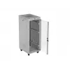 19 colių 32U LANBERG stovimas serverio spintos korpusas 600×800 mm pilkas su stiklinėmis durelėmis ir LCD (Flat Pack)
