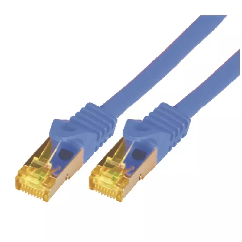 Tinklo kabelis M-Cab 7,5m RJ-45 Cat7 Blue S/FTP