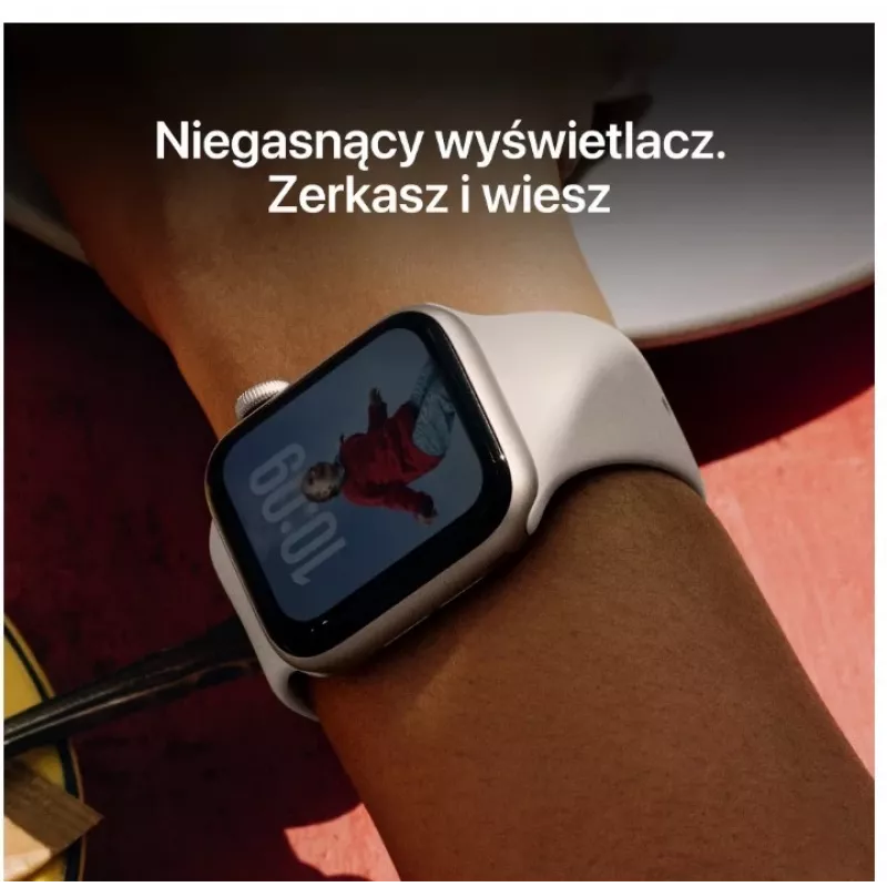 Apple Watch SE 3 GPS+Cellular 44mm vidurnakčio aliuminio korpusas su vidurnakčio sporto juostele M/L