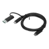 Lenovo 4X90U90618 USB kabelis USB 3.2 Gen 1 (3.1 Gen 1) 1 m USB A/USB C USB C juodas