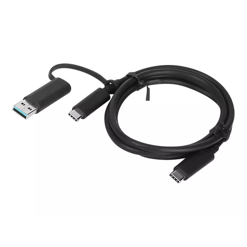 Lenovo 4X90U90618 USB kabelis USB 3.2 Gen 1 (3.1 Gen 1) 1 m USB A/USB C USB C juodas