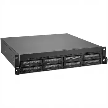 TerraMaster U8-500 PLUS NAS / saugojimo serveris Rack (2U) Intel® Core™ i7 16 GB DDR5 0 TB Juoda