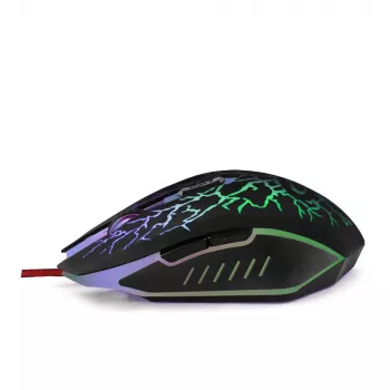Esperanza MX211 LIGHTNING - USB pelė - optinė - 6 mygtukai - juoda