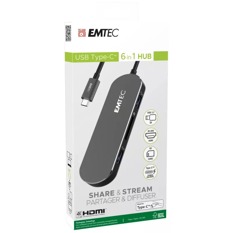 USB-C HUB Emtec T650C