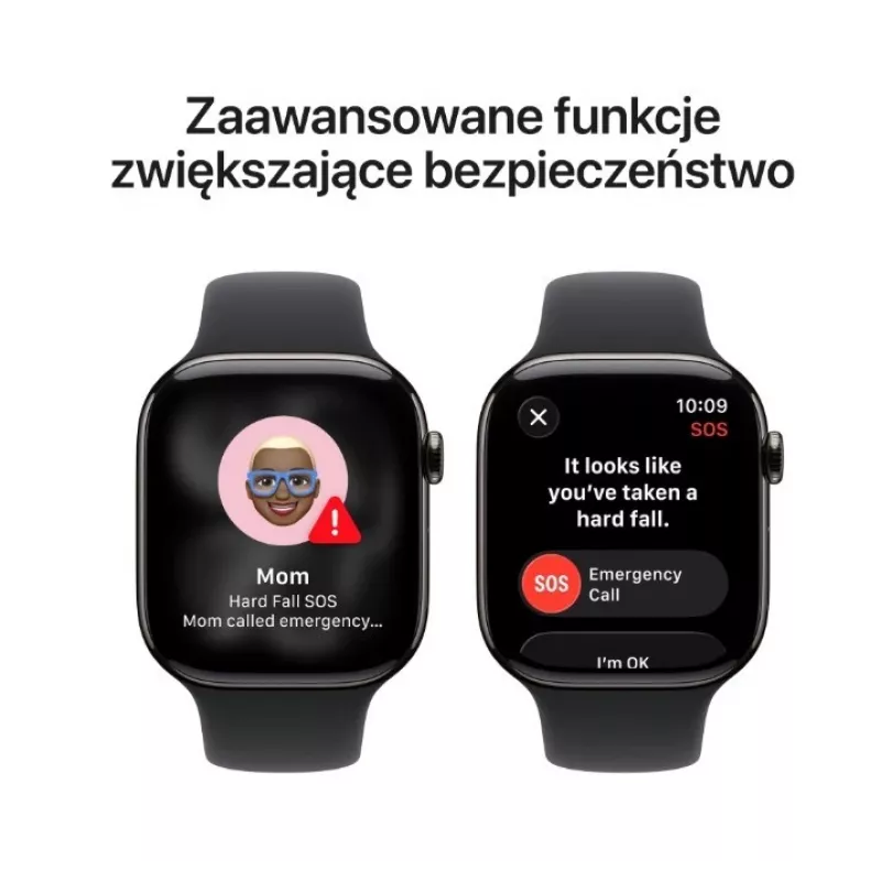 Išmanusis laikrodis Apple Watch Series 11 GPS + Cellular 42mm Slate Titanium korpusas Black Sport Band M/L