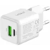 Sieninis USB-C / USB-A įkroviklis YENKEE YAC G38 20W 3A Power Delivery