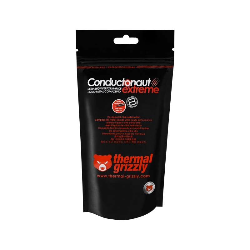 Thermal Grizzly Conductonaut Extreme skysto metalo terminė pasta, 1 g, sidabrinė