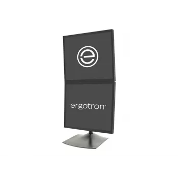 Ergotron DS100 tvirtinimo rinkinys (28 col. strypas, pagrindas, 2 sukamosios jungtys, 2 VESA adapteriai) – siauras – 2 LCD ekranams – Plienas, Aliuminis – Juoda – Ekrano dydis: iki 68,6 cm (iki 27 col.)