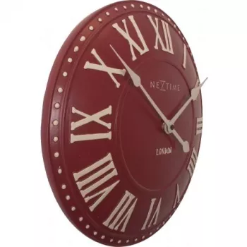 NeXtime laikrodis 3083ro London Roman, Ø34.5 cm, sieninis, raudonas/baltas