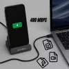 4smarts Įkrovimo Stotelė VoltDock USB-C 60W Pilka (541426)