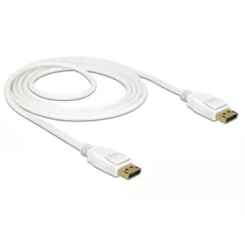 DisplayPort kabelis DeLOCK 85509 1,5 m Baltas