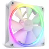 NZXT F120 RGB 120 mm korpuso ventiliatorius Baltas, 4 kontaktų, 1800 RPM, 50.18 CFM, 18 LED