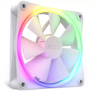 NZXT F120 RGB 120 mm korpuso ventiliatorius Baltas, 4 kontaktų, 1800 RPM, 50.18 CFM, 18 LED