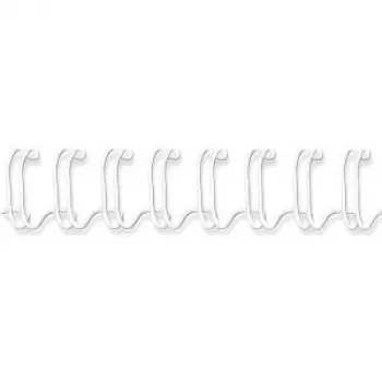 Fellowes – rišimo viela – 10 mm – 297 mm – 34 žiedai – A4 (210 × 297 mm) – 80 lapų – balta – 100 vnt. (53262)