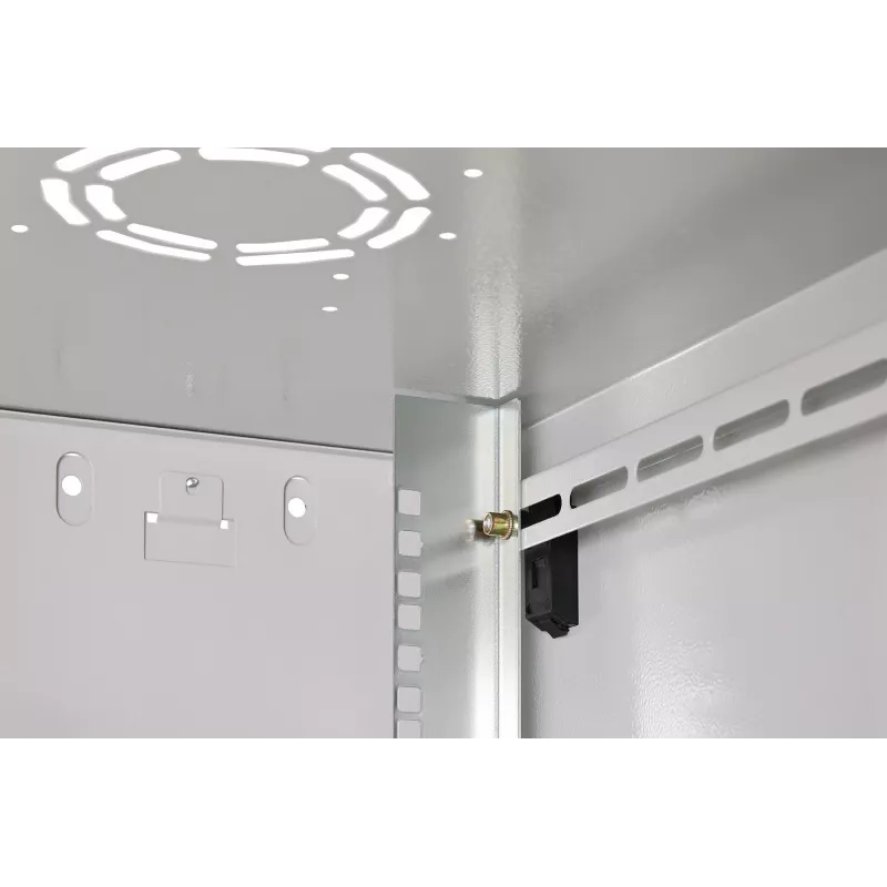 Sieninis stovas DIGITUS Dynamic-N 12U 600x600 mm IP20, su spynos užraktu, kabelių valdymu, neišardytas