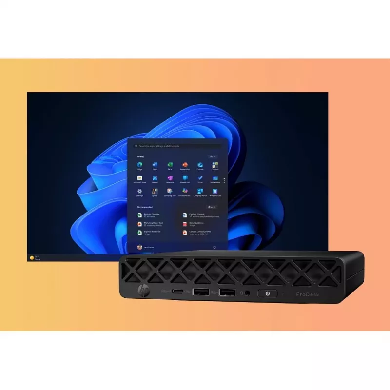 HP ProDesk 4 Mini G1i AI CH7C5ET mini kompiuteris, Intel Core Ultra 7 265T, 24GB DDR5, 512GB SSD, Windows 11 Pro