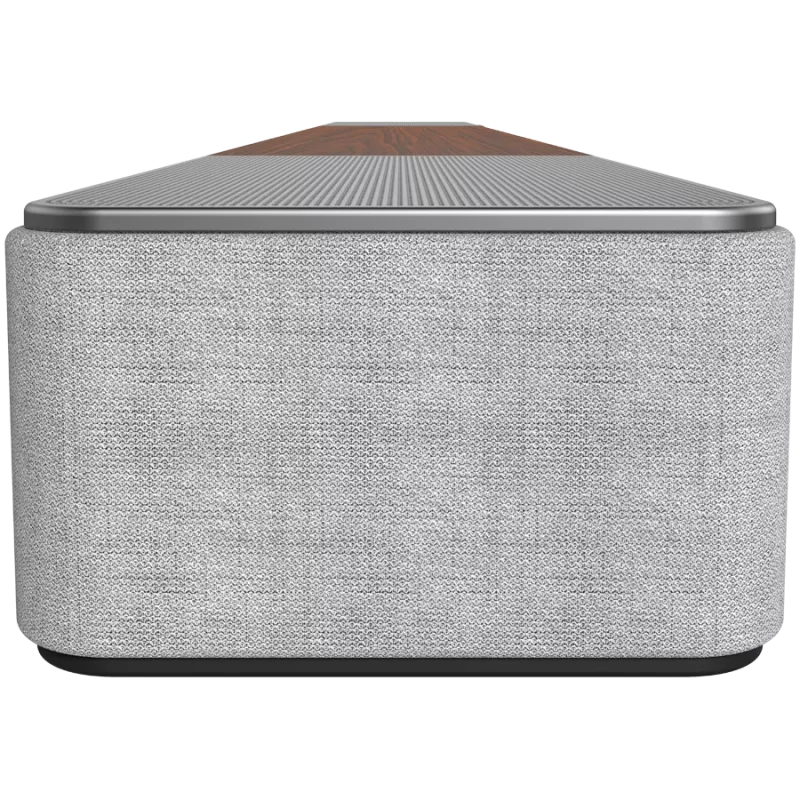 Garsiakalbių juosta KLIPSCH 1073541 — 3.1.2 kanalų, 100 W RMS, įmontuotas žemų dažnių garsiakalbis, Pilka/Riešutas