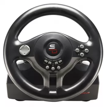 Vairas ir pedalai Subsonic SV200 juoda pilka USB 180° sukimas