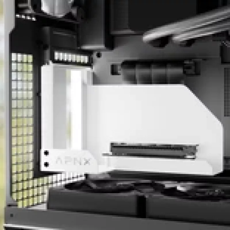APNX Vertical GPU Mounting Kit GAZU-1045 White – vertikalus GPU laikiklis korpusams, baltas