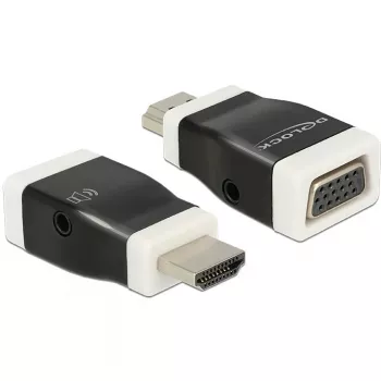 Lyties keitiklis DeLOCK 65586 HDMI-A į VGA juodai baltas