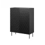 Lentyninė spinta cama meble ONDA 2D2SZ knygų lentyna 98×45×127 cm juoda