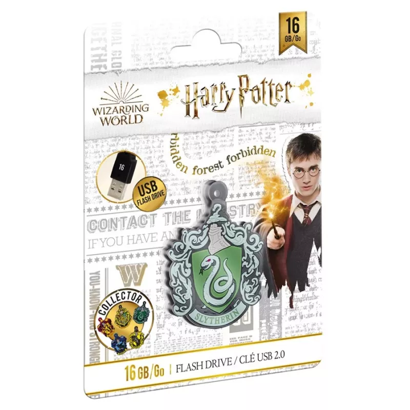 USB atmintinė Emtec Harry Potter Collector Slytherin 16 GB USB Type-A 2.0 Juoda