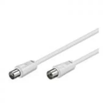 Wentronic Goobay anteninis jungiamasis kabelis, baltas, 7,5 m – IEC/koaksialinis kištukas IEC/koaksialinė rozetė (11513)