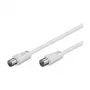 Wentronic Goobay anteninis jungiamasis kabelis, baltas, 7,5 m – IEC/koaksialinis kištukas IEC/koaksialinė rozetė (11513)