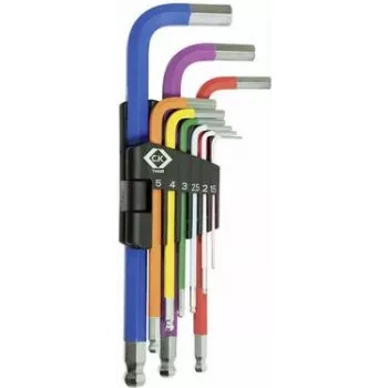 Šešiabriaunių raktų rinkinys c.k tools T4449 – metriniai 1,5 mm, 2 mm, 2,5 mm, 3 mm, 4 mm